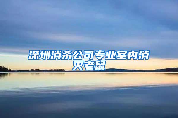 深圳消殺公司專業(yè)室內(nèi)消滅老鼠