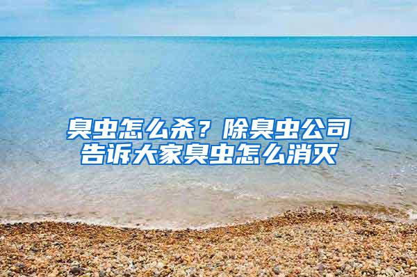 臭蟲怎么殺？除臭蟲公司告訴大家臭蟲怎么消滅