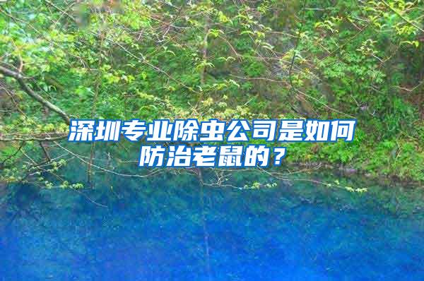 深圳專業(yè)除蟲公司是如何防治老鼠的？