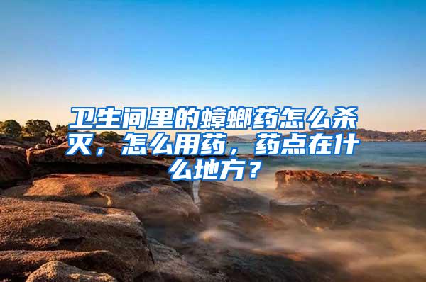 衛生間里的蟑螂藥怎么殺滅，怎么用藥，藥點在什么地方？