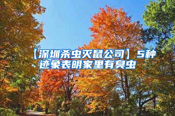 【深圳殺蟲(chóng)滅鼠公司】5種跡象表明家里有臭蟲(chóng)