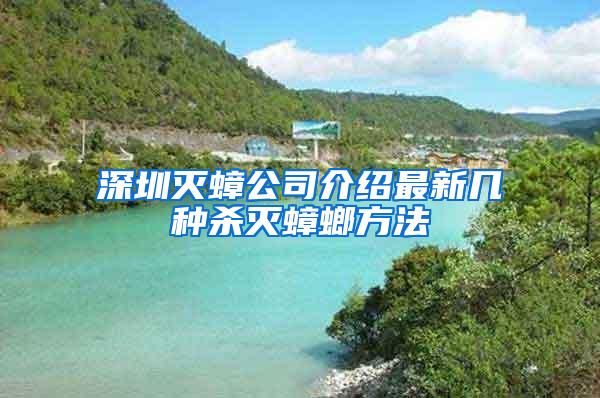 深圳滅蟑公司介紹最新幾種殺滅蟑螂方法