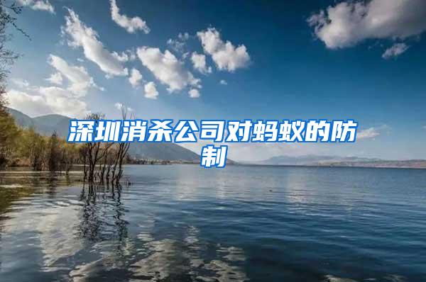 深圳消殺公司對螞蟻的防制