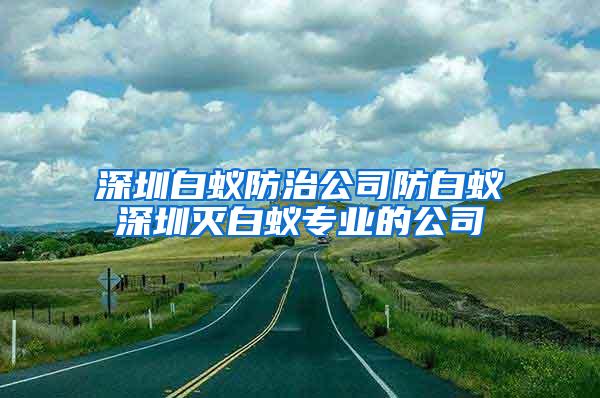 深圳白蟻防治公司防白蟻深圳滅白蟻專業的公司