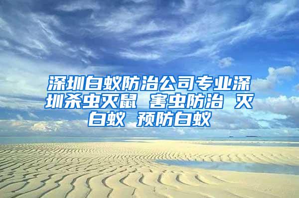 深圳白蟻防治公司專業深圳殺蟲滅鼠 害蟲防治 滅白蟻 預防白蟻