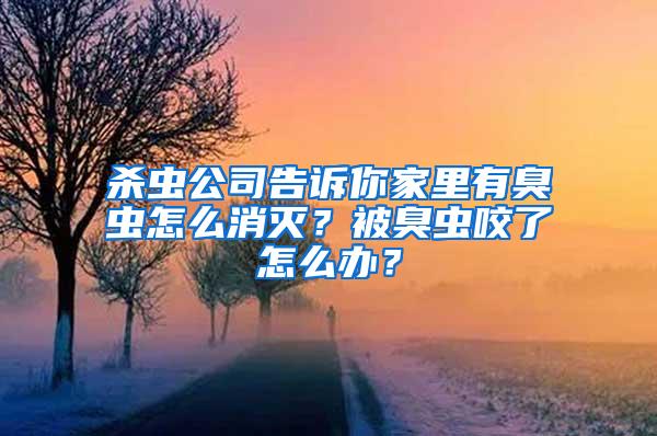 殺蟲公司告訴你家里有臭蟲怎么消滅？被臭蟲咬了怎么辦？