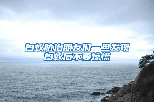 白蟻防治朋友們一旦發現白蟻后不要驚慌