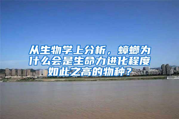 從生物學上分析，蟑螂為什么會是生命力進化程度如此之高的物種？