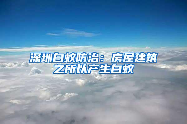 深圳白蟻防治：房屋建筑之所以產生白蟻