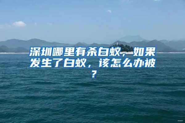 深圳哪里有殺白蟻，如果發生了白蟻，該怎么辦被？