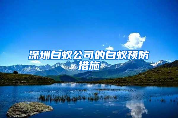 深圳白蟻公司的白蟻預(yù)防措施