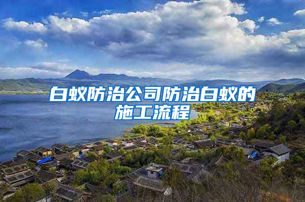 白蟻防治公司防治白蟻的施工流程