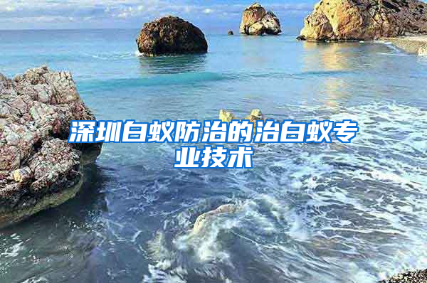 深圳白蟻防治的治白蟻專業技術